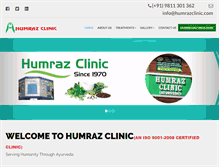 Tablet Screenshot of humrazclinic.com